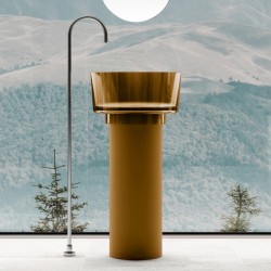 Раковина напольная Abber Kristall оливковая AT2702Vesuvian-H