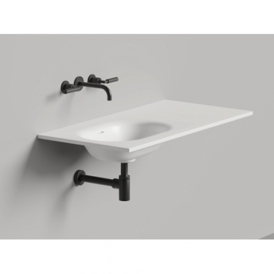 Раковина Salini Onda Flow Oval 200 см белый матовый 1402204MN Staron