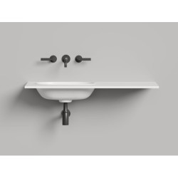 Раковина Salini Onda Edge Oval 200 см белый матовый 14022041MN