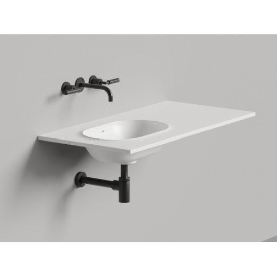 Раковина Salini Onda Edge Oval 200 см белый матовый 14022041MN Staron