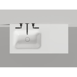 Раковина Salini Onda Flow Round 200 см белый матовый 1402205MN