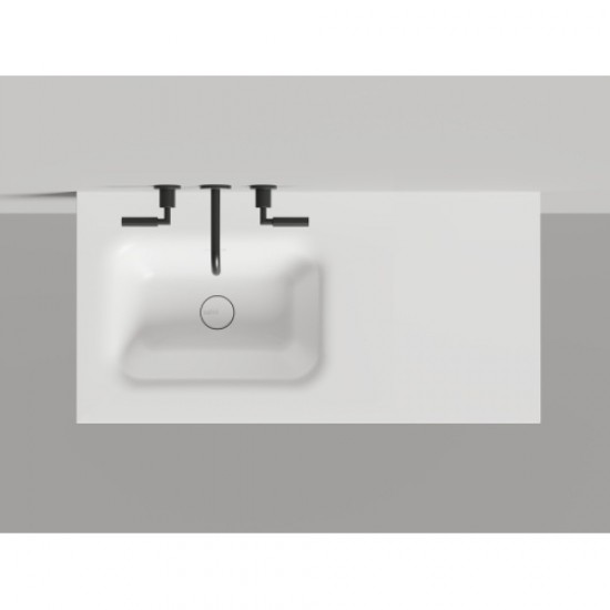 Раковина Salini Onda Flow Round 200 см белый матовый 1402205MN Staron