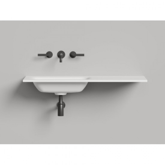 Раковина Salini Onda Flow Round 200 см белый матовый 1402205MN Staron