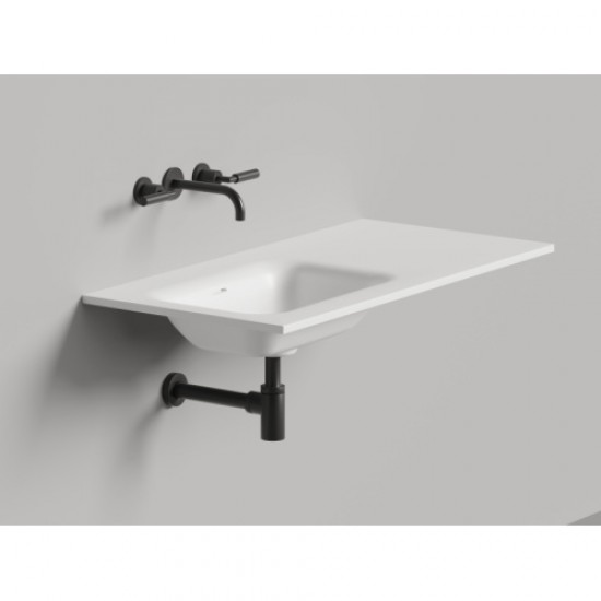 Раковина Salini Onda Flow Round 200 см белый матовый 1402205MN Staron