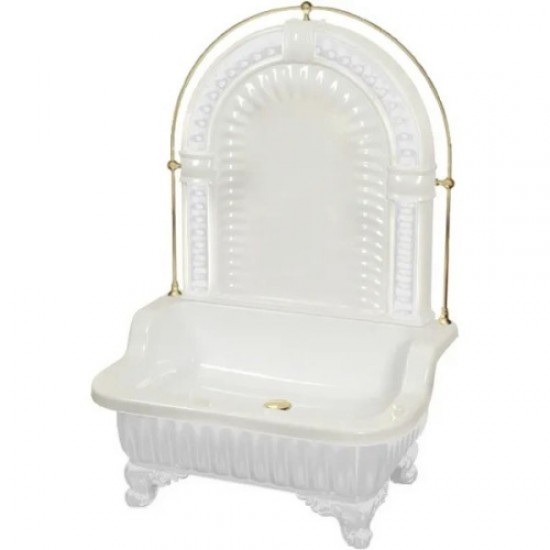 Раковина напольная Migliore Olivia Zampa белый/золото 27037