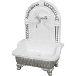 Раковина напольная Migliore Olivia Zampa хром/белый 26262