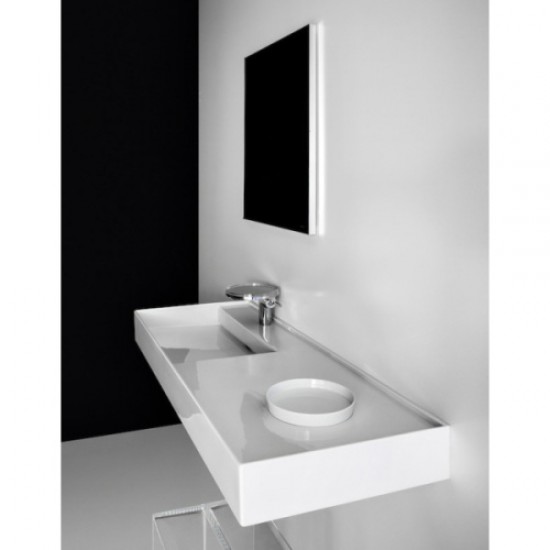 Раковина Laufen Kartell 120 см полка справа 8.1333.2.000.108.1 Staron