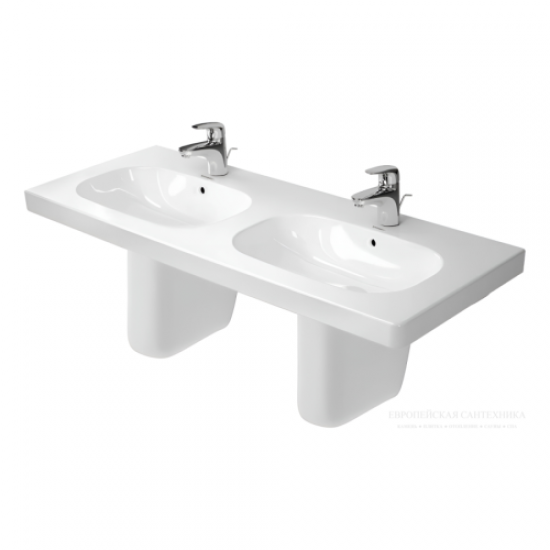 Раковина Duravit D-Code 120 см двойная 03481200002 Staron