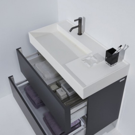 Раковина Laufen Kartell 90 см полка справа 8.1033.8.000.111.1 Staron