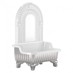 Раковина напольная Migliore Olivia Zampa хром/белый 26268