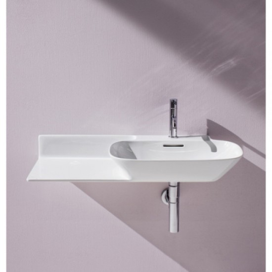 Раковина Laufen Ino 90 см полка слева белая матовая 8.1330.1.757.104.1 Staron