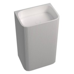 Раковина напольная Abber Stein белая матовая AS2505-H