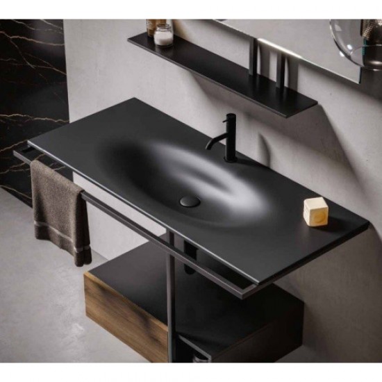 Раковина Kerasan Shape 102 см черная матовая 547031*1 Staron