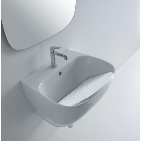 Раковина Globo Genesis 62 см белая GE061.BI*0 Staron