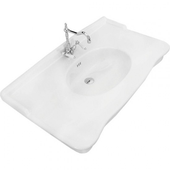 Раковина подвесная ArtCeram Hermitage белая HEL004 01 00
