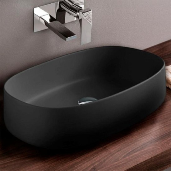 Раковина ArtCeram Cognac 55 см черный матовый COL003 17 34