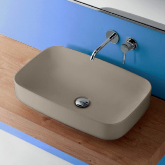 Раковина Kerasan Tribeca 70 см Nocciola 460281*0 Nocciola Staron