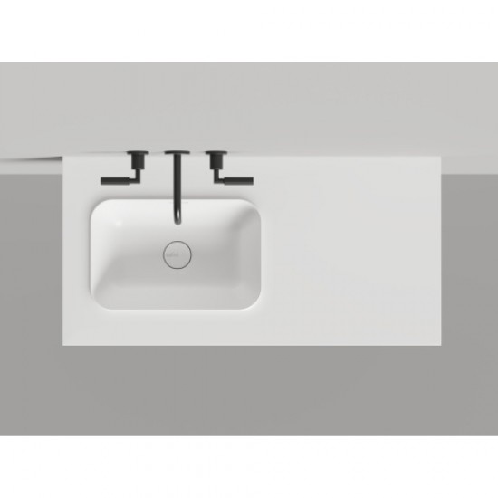 Раковина Salini Onda Edge Round 200 см белый матовый 14022051MN Staron