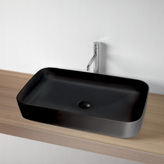 Раковина Kerasan Tribeca 70 см черный матовый 460231 Staron