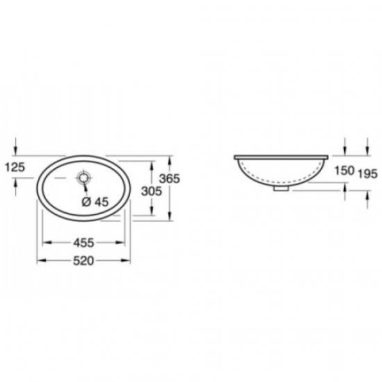 Раковина Villeroy & Boch Evana 52 см с покрытием CeramicPlus 614746R1 Staron