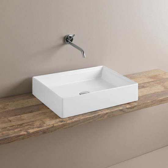 Раковина ArtCeram Scalino 55 см белый матовый SCL002 05 00 bi matt