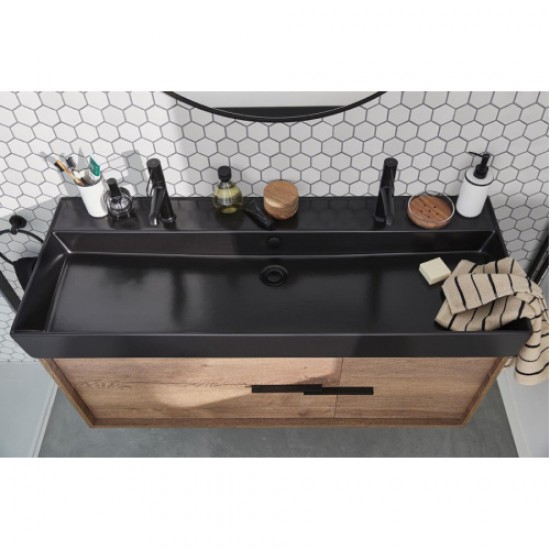 Раковина Jacob Delafon Vivienne 120 см черная матовая EXBK112-NGM Staron