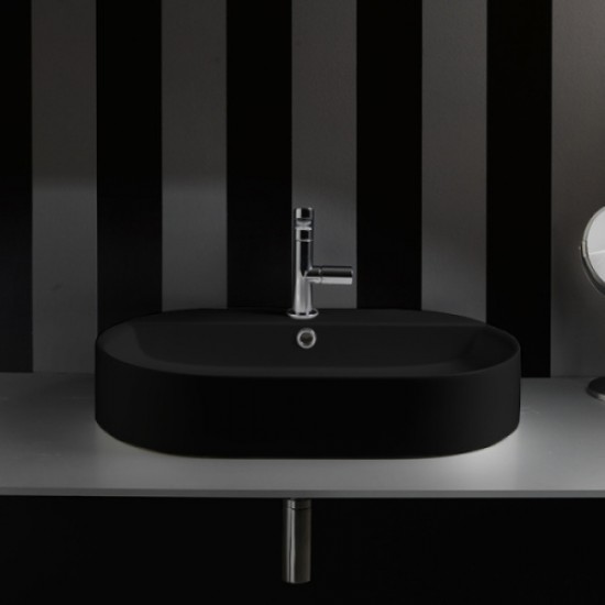 Раковина Kerasan Ciotola 65 см черная матовая 028531*1 Staron