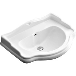 Раковина Kerasan Retro 69 см без отверстия под смеситель 104601*0