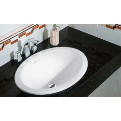 Раковина Villeroy & Boch Loop & Friends 57 см ярко-белая, с покрытием CeramicPlus 615520R2