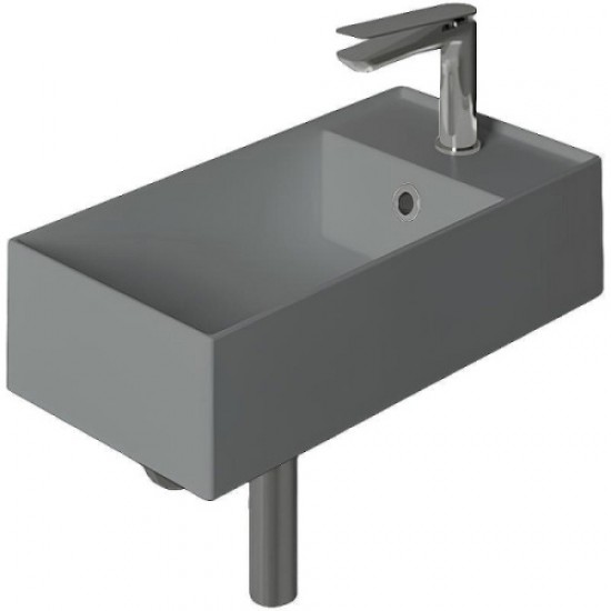 Раковина Simas Agile 50 см правая, Cemento Matt AG50 cemento matt*1 Staron