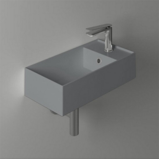 Раковина Simas Agile 50 см правая, Cemento Matt AG50 cemento matt*1 Staron