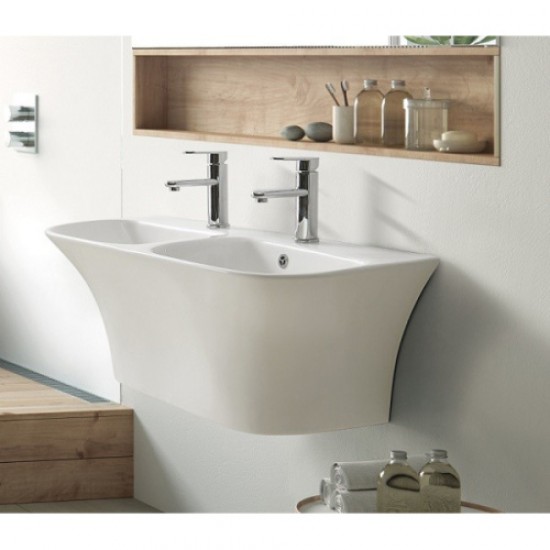 Раковина Ceramalux 100 см двойная G-760 Staron