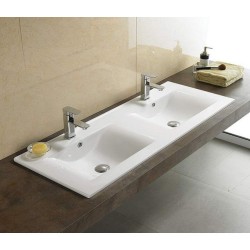 Раковина мебельная Ceramalux N 121 см белая  YJ809-120