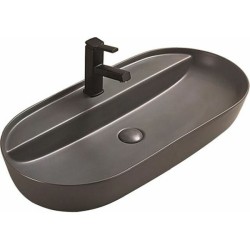 Раковина Ceramalux NC 80 см серая матовая 78325MDH