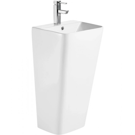 Раковина напольная Ceruttispa Sandra 44 см белая CT7828 Staron