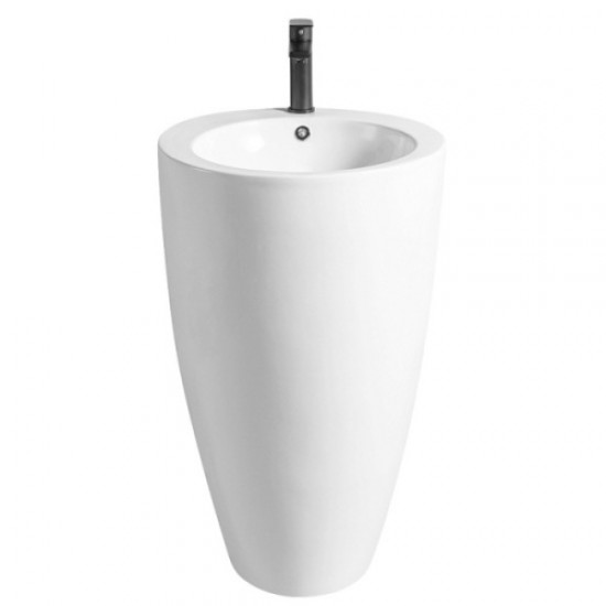 Раковина напольная Azario Comella 50 см белая AZ-311 Staron