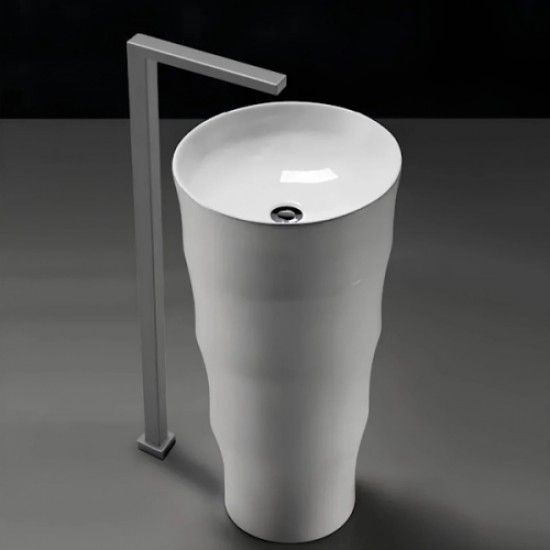 Раковина напольная Ceruttispa Alessia 42 см белая CT7834 Staron