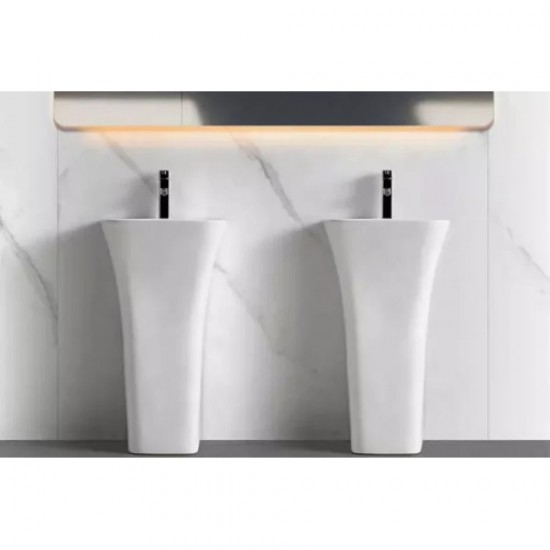 Раковина напольная Ceruttispa Luca 45 см белая CT7283 Staron