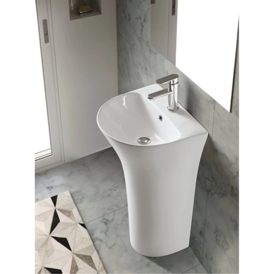 Раковина напольная Ceruttispa Simona 48 см белая CT7832 Staron