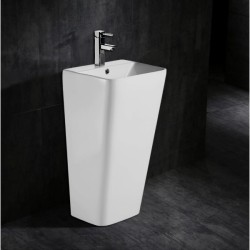 Раковина напольная Azario Fretta Square 44 см белая AZ-302