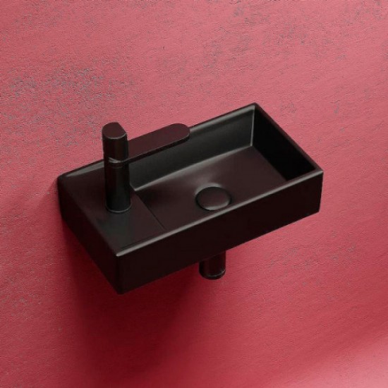 Раковина Ceramica Nova Element 40 см чаша справа черная CN6051RMB Staron