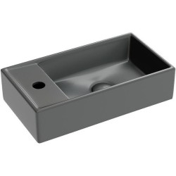 Раковина Ceramica Nova Element 40 см чаша справа темный антрацит CN6051RMDH