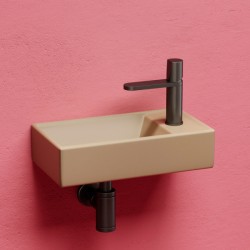 Раковина Ceramica Nova Element 40 см чаша слева капучино CN6051LMC