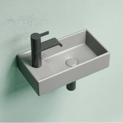 Раковина Ceramica Nova Element 40 см чаша справа антрацит матовый CN6051RMH