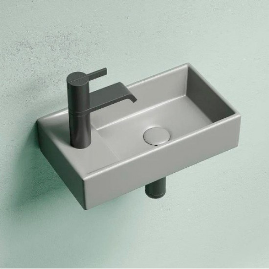 Раковина Ceramica Nova Element 40 см чаша справа антрацит матовый CN6051RMH Staron