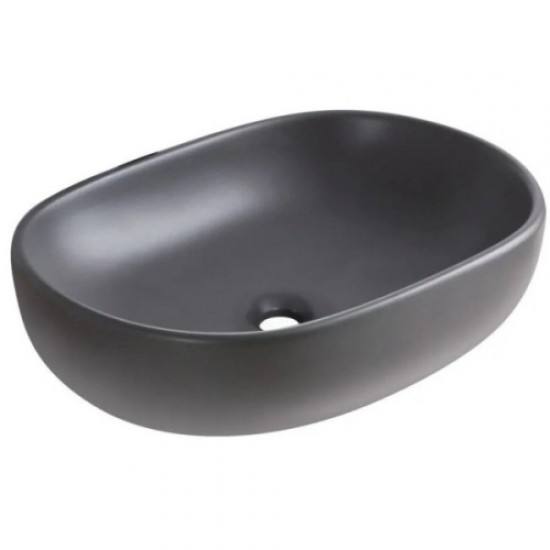 Раковина BelBagno 60 см накладная серая матовая BB1084-H311 Staron