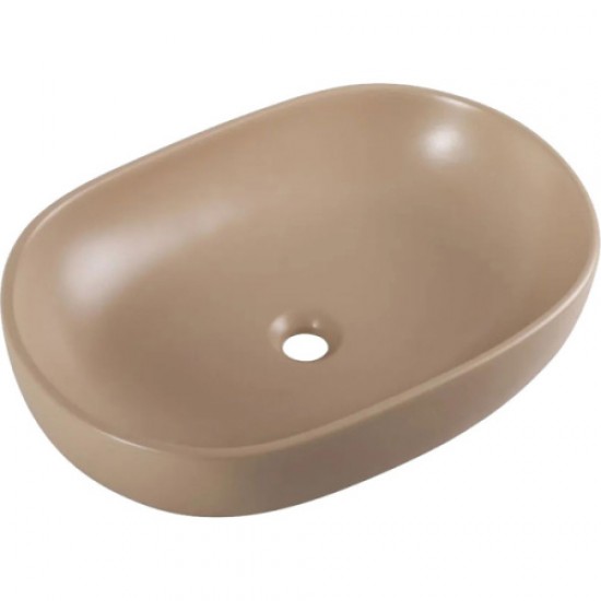 Раковина BelBagno 60 см накладная бежевая матовая BB1084-H316 Staron