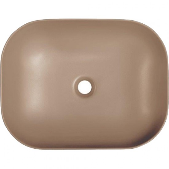 Раковина BelBagno 50 см накладная бежевая матовая BB1302-H316 Staron