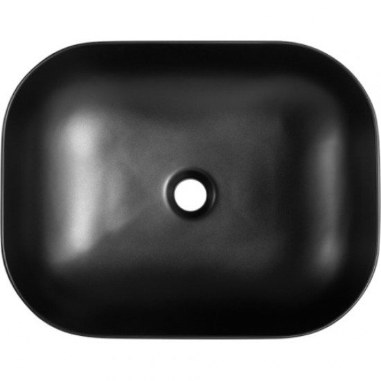 Раковина BelBagno 50 см накладная черная матовая BB1302-H301 Staron