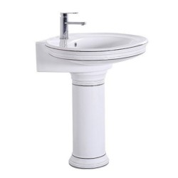 Раковина Ceramalux Luxe Classic 75 см с пьедесталом